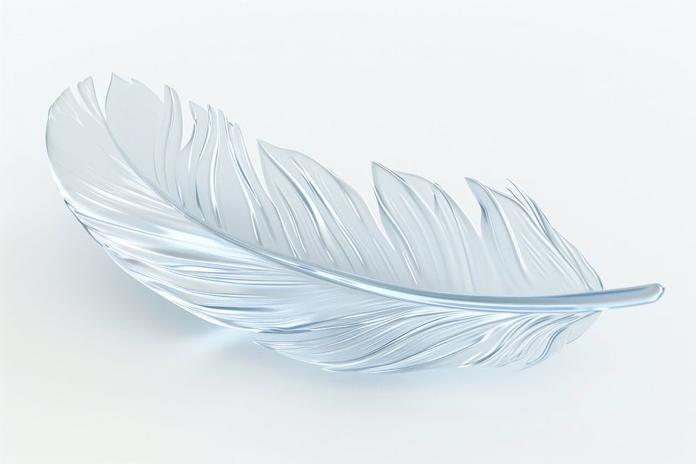 3d render of feather accessories porcelain accessory.