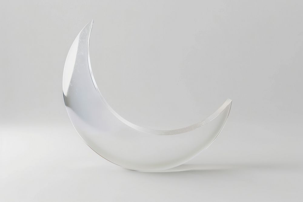 3d render of half moon porcelain furniture pottery.