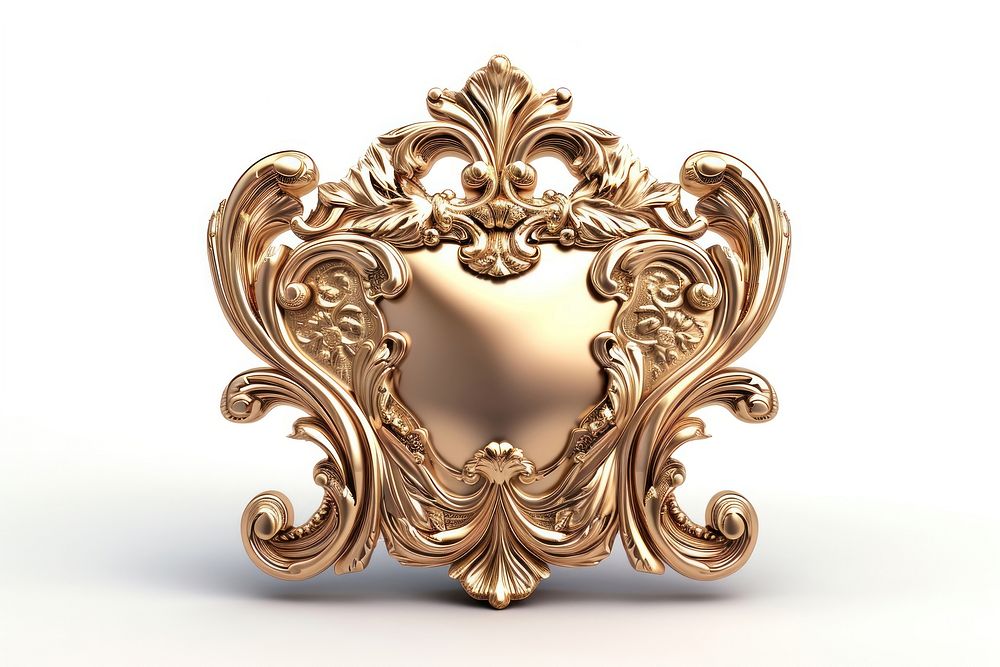 Luxury Shield jewelry shiny gold.