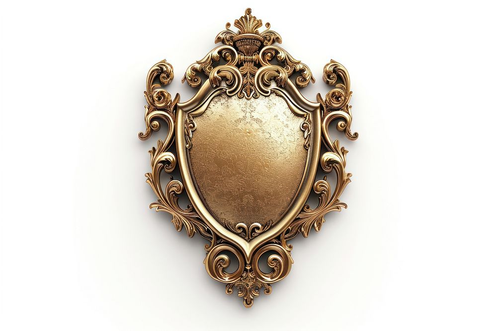 Luxury Shield gold jewelry pendant.