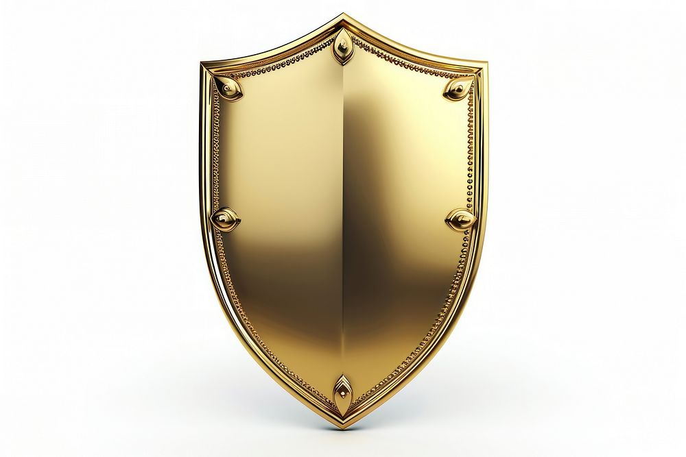 Shield shield shiny gold.
