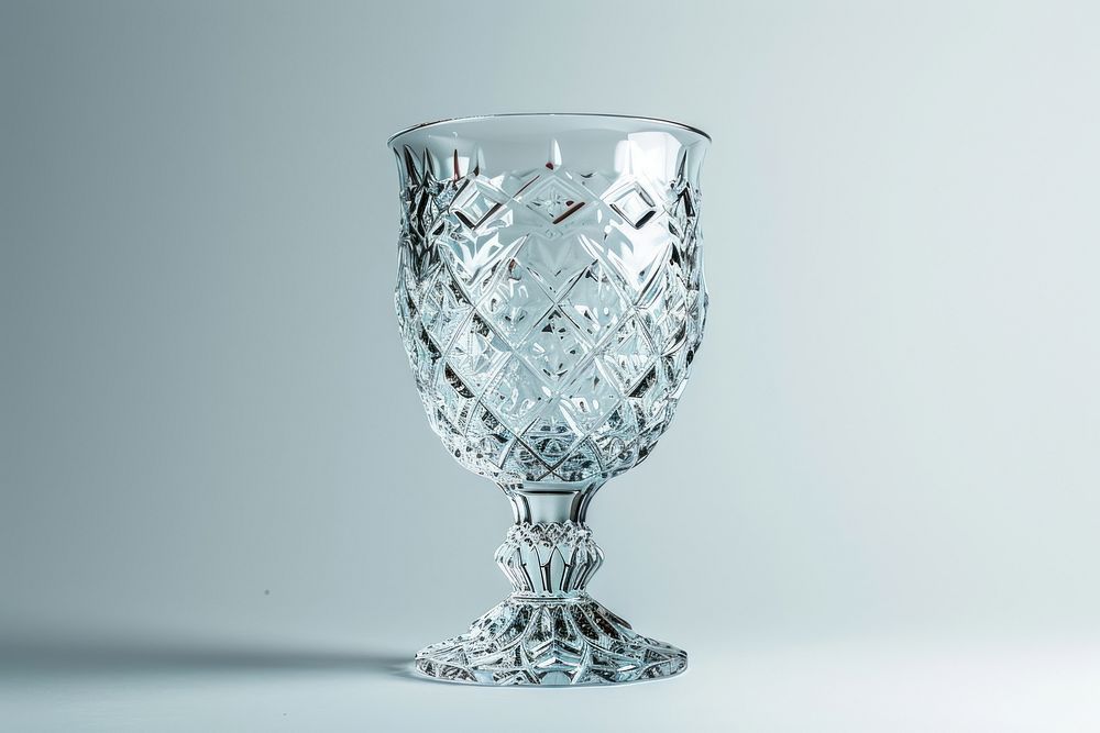 Crystal trophy glass transparent refreshment.