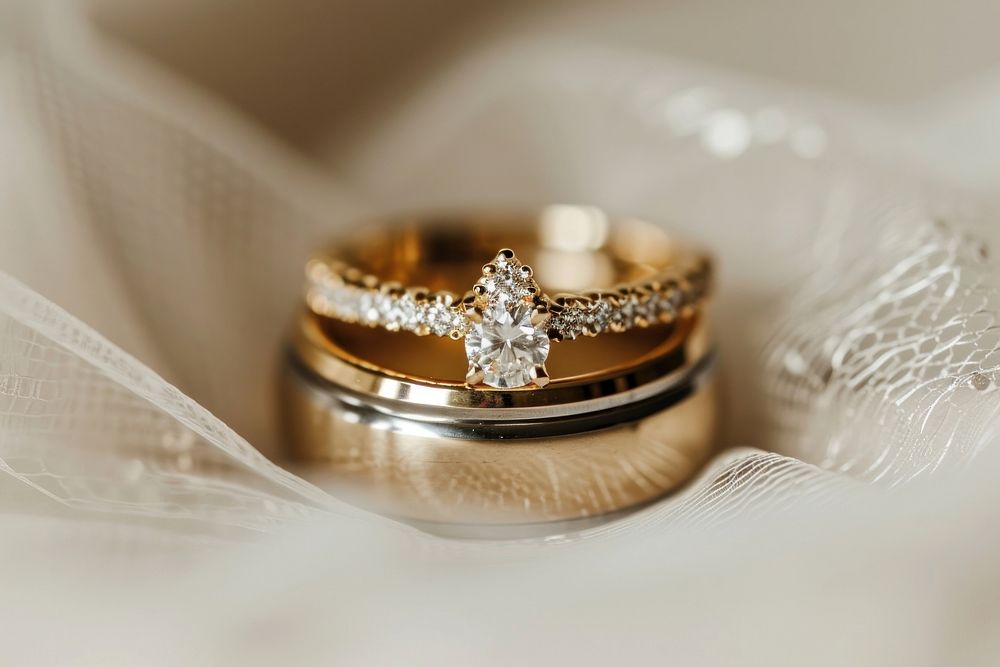 Diamond ring jewelry wedding.