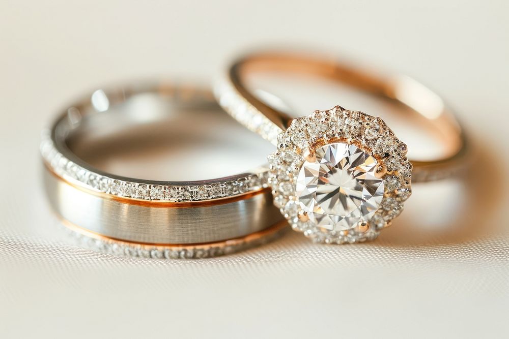 Diamond ring gemstone jewelry.