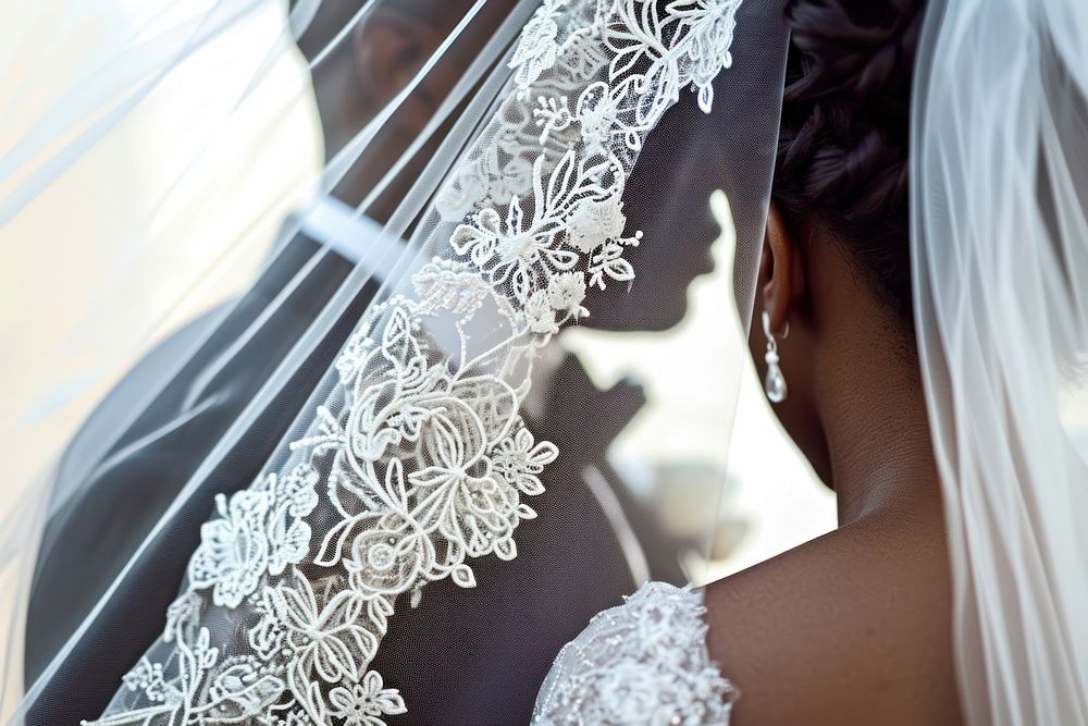 Wedding veil lace fashion.