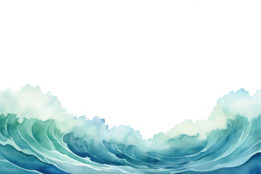 Wave nature outdoors painting.