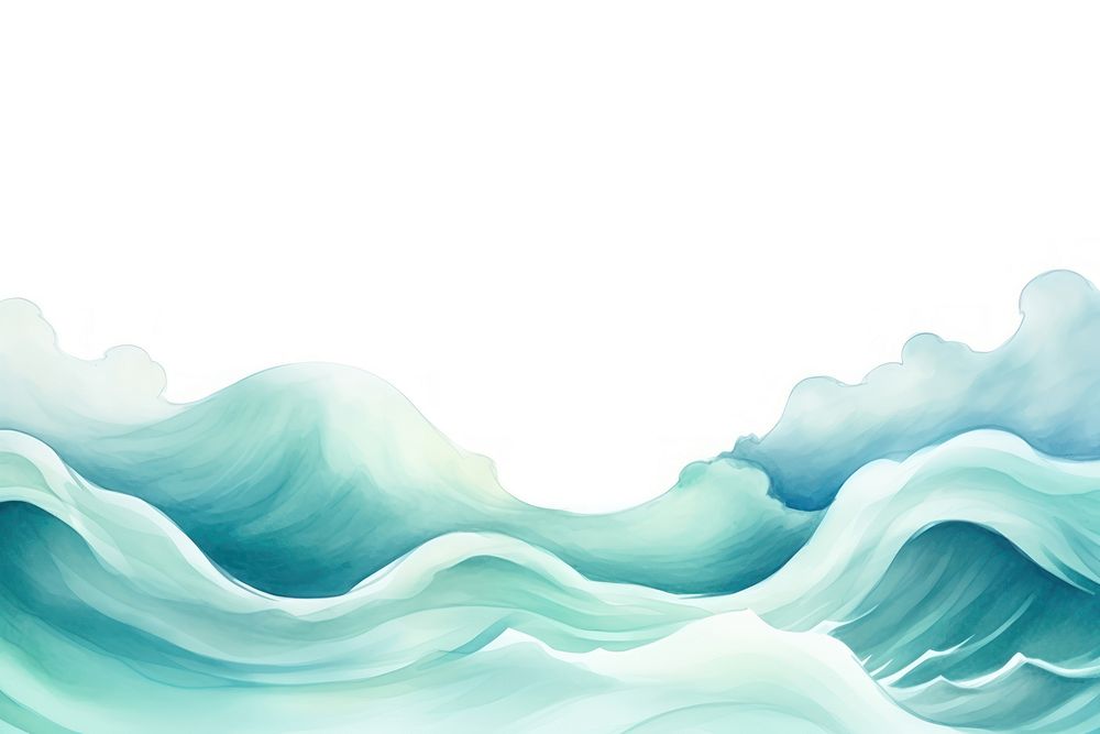 Sea wave nature painting water.