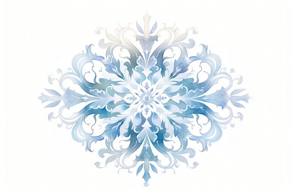 Snowflake pattern nature white.