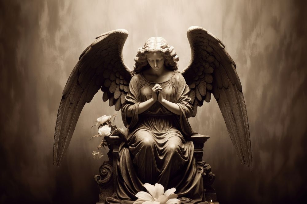 Aesthetic Photography Angel statue angel representation spirituality.
