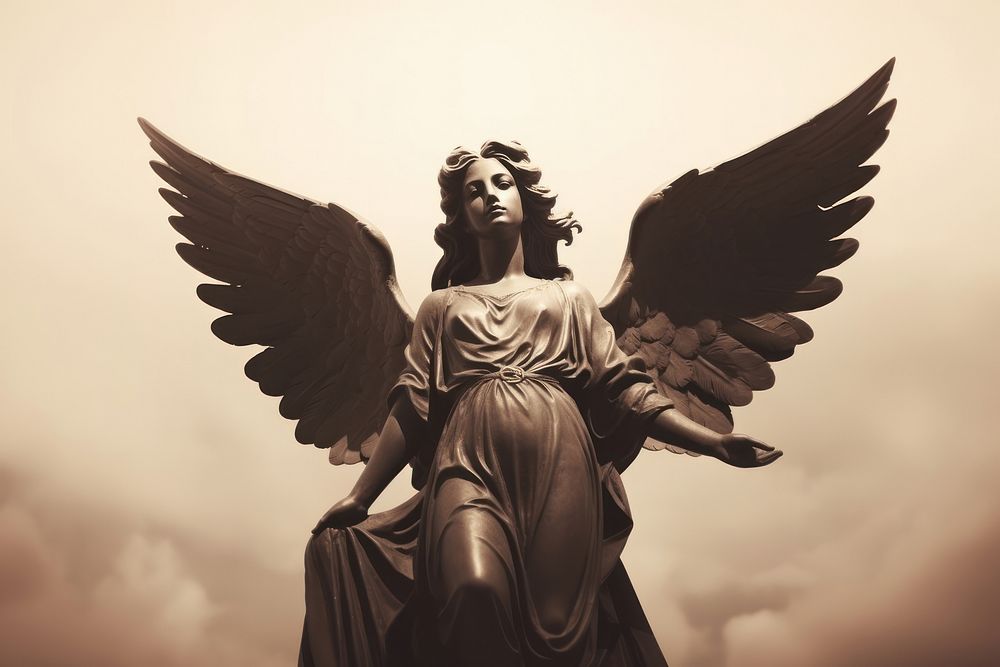 Aesthetic Photography Angel statue angel sculpture sky.