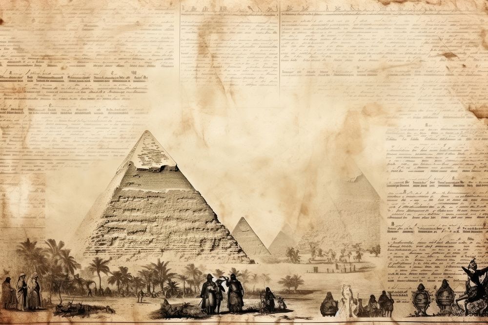 Pyramid and Sphinx of Giza border pyramid architecture paper.