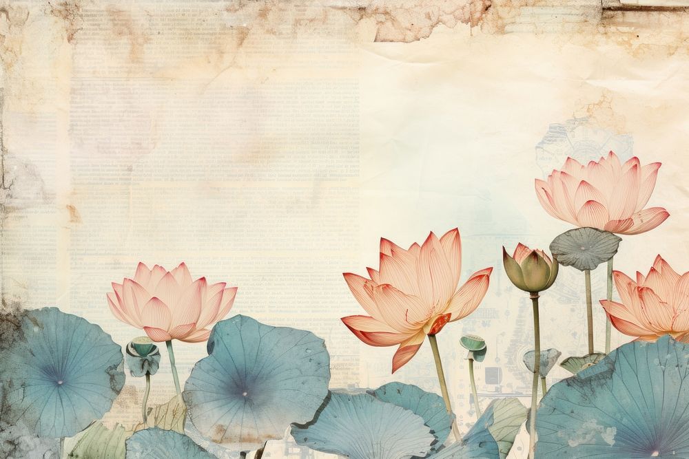 Lotus border backgrounds flower petal.