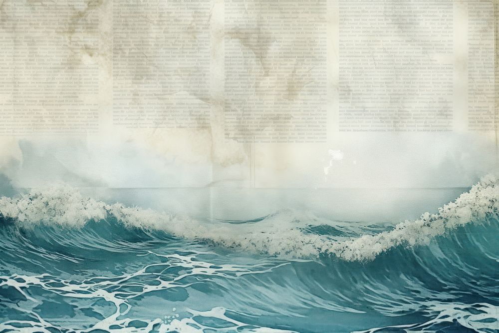 Ocean wave border backgrounds paper sea.