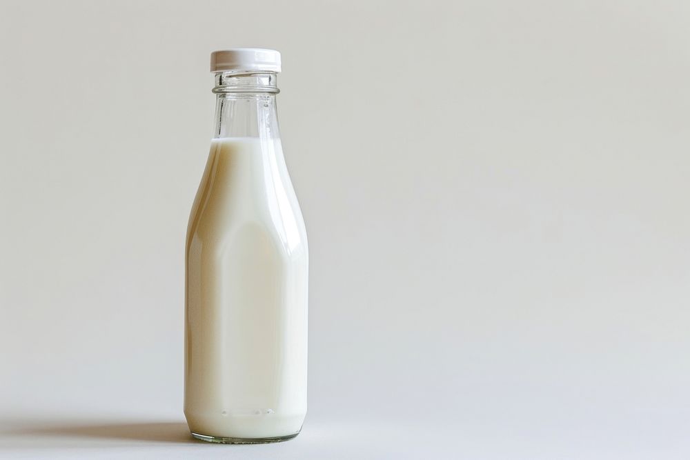 Bottle of milk dairy drink refreshment.