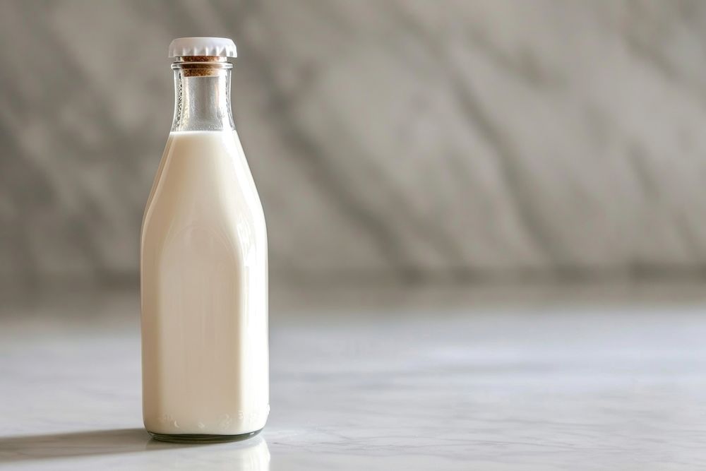 Bottle of milk dairy drink food.