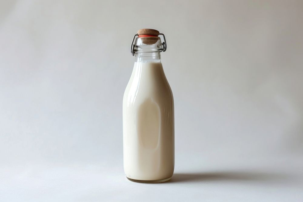 Bottle of milk dairy refreshment container.