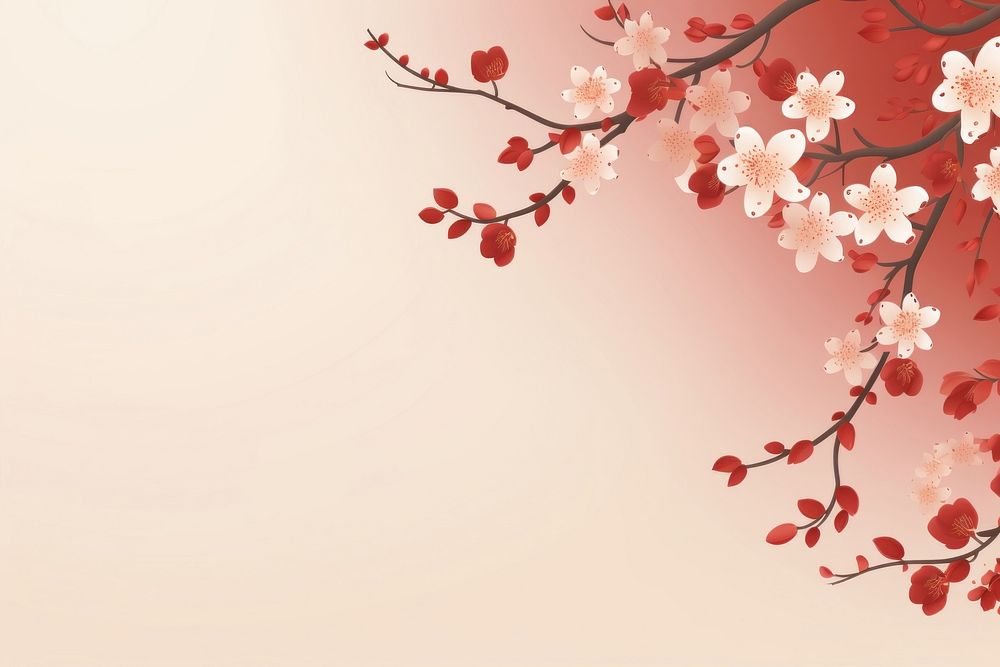 Chinese new year backgrounds blossom flower.