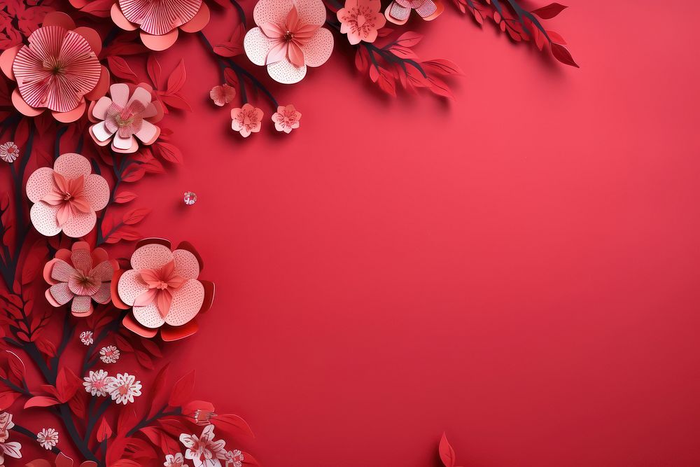 Chinese new year backgrounds flower petal.
