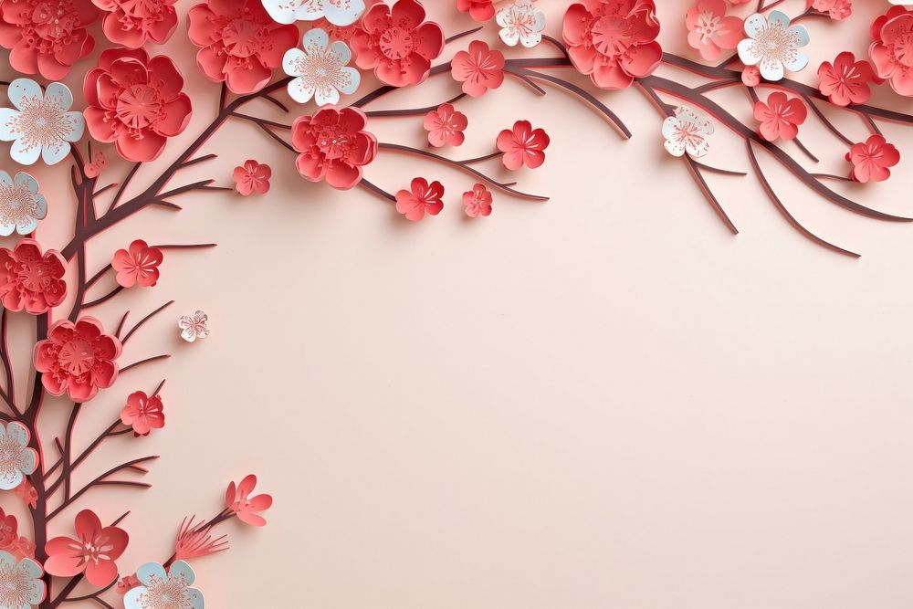 Chinese new year backgrounds blossom flower.