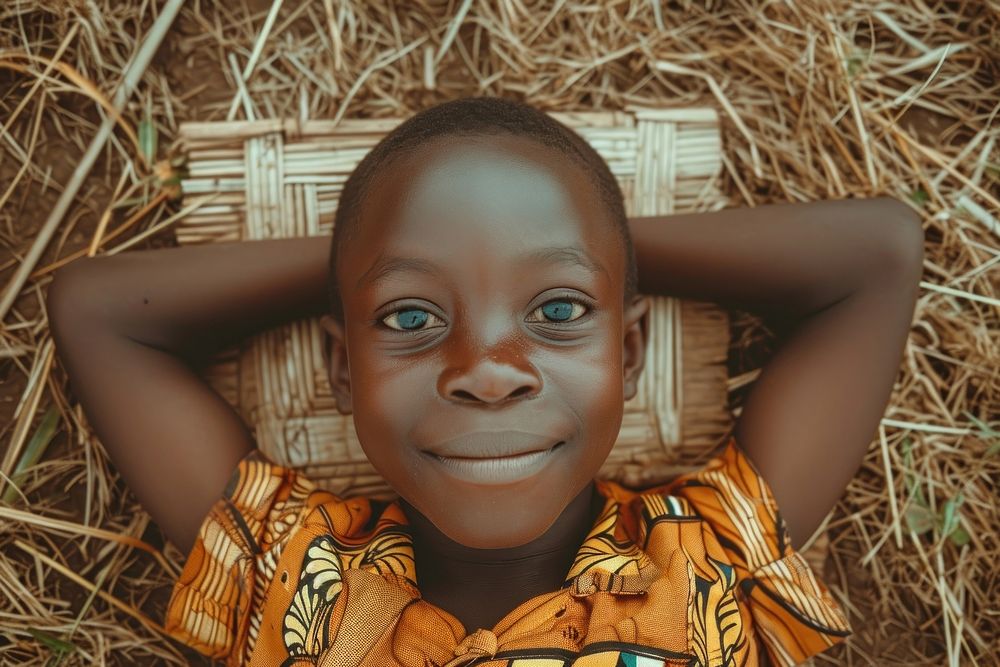Photography portrait smiling child.