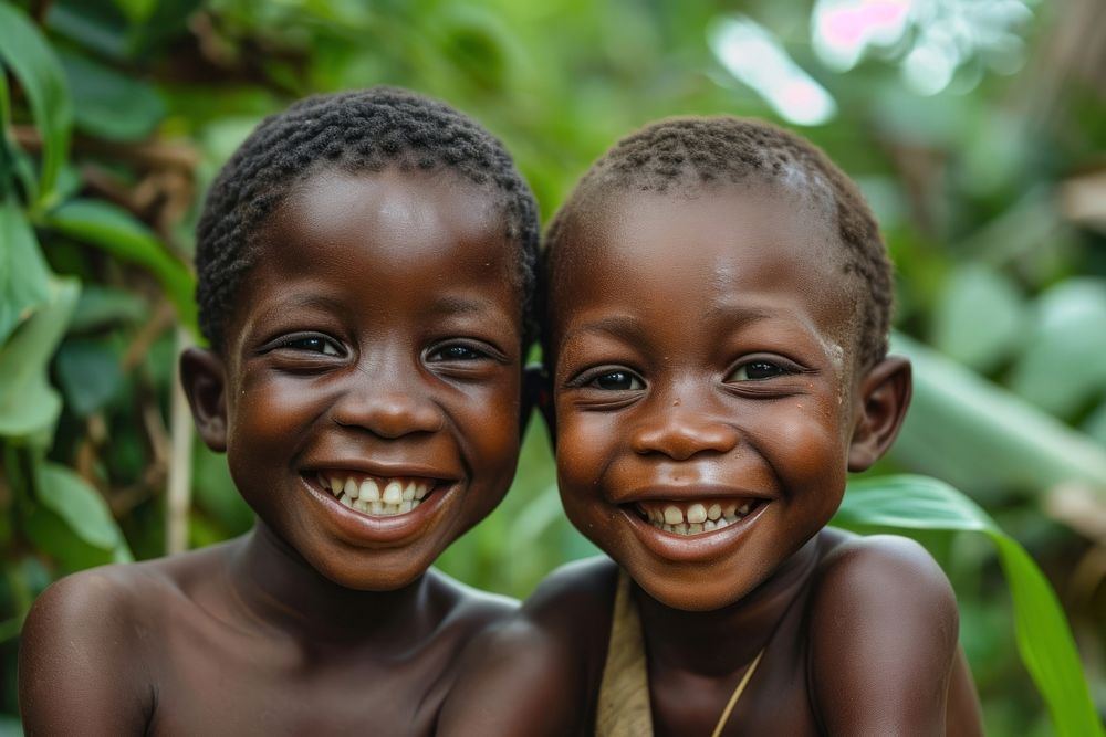 African kids smile smiling togetherness. | Premium Photo - rawpixel