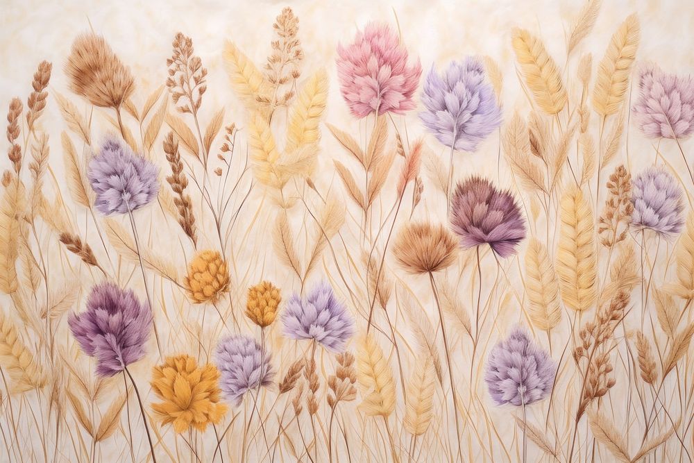 Dried flower background backgrounds painting pattern.