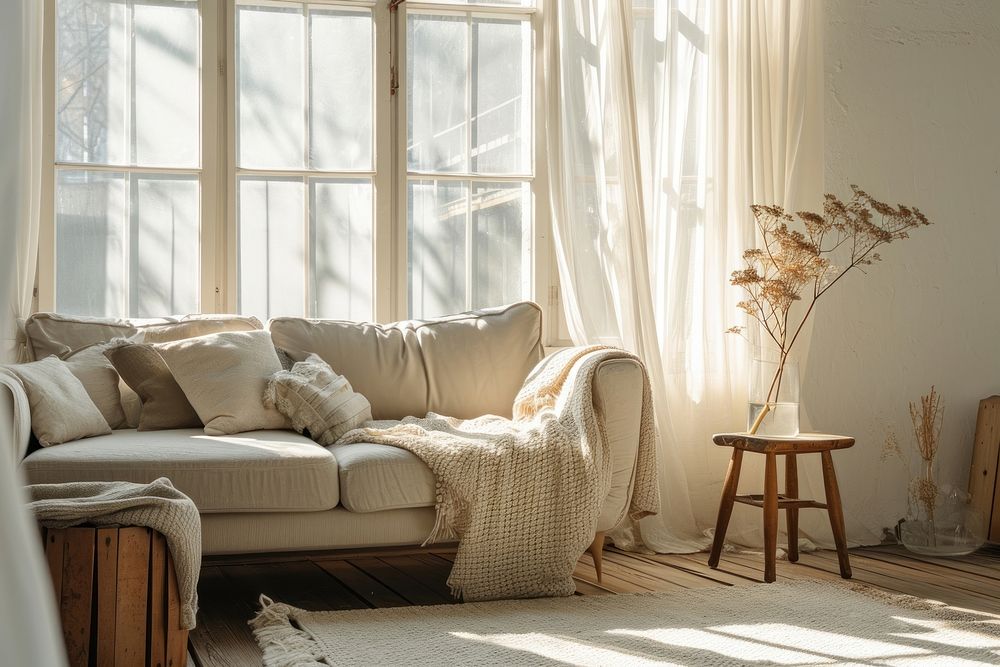 Warm winter living room furniture indoors cushion.
