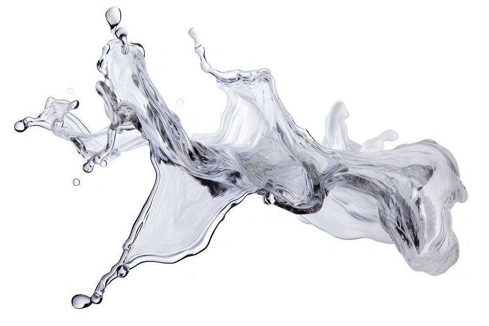 Transparent liquid drawing sketch illustrated.