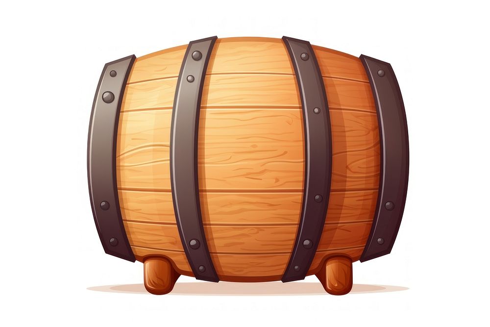 Beer barrel keg white background architecture. AI generated Image by rawpixel.
