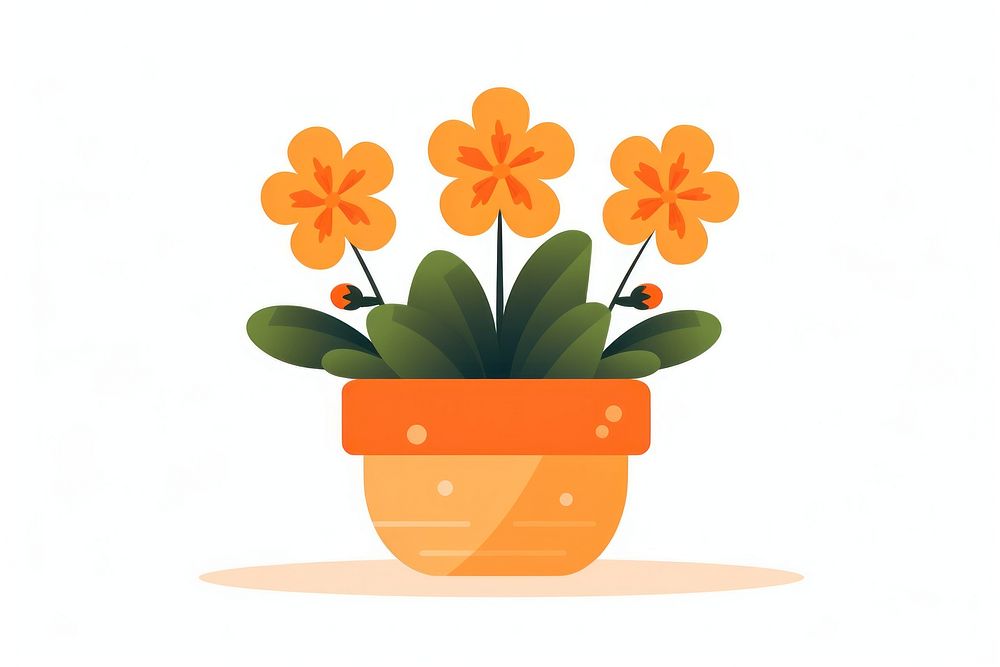 Flower pot plant inflorescence creativity. AI generated Image by rawpixel.