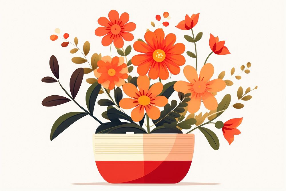 Flower pot plant creativity decoration. AI generated Image by rawpixel.
