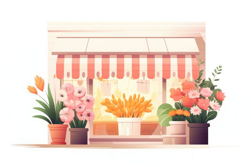 Flower shop plant architecture creativity. AI generated Image by rawpixel.
