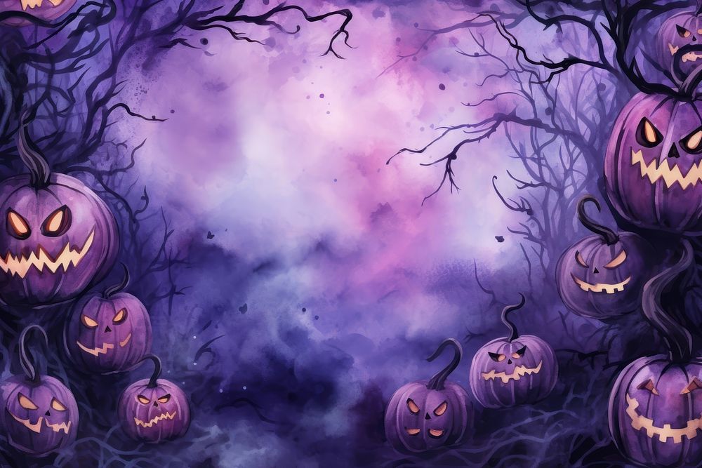 Halloween themed wallpaper halloween purple backgrounds.