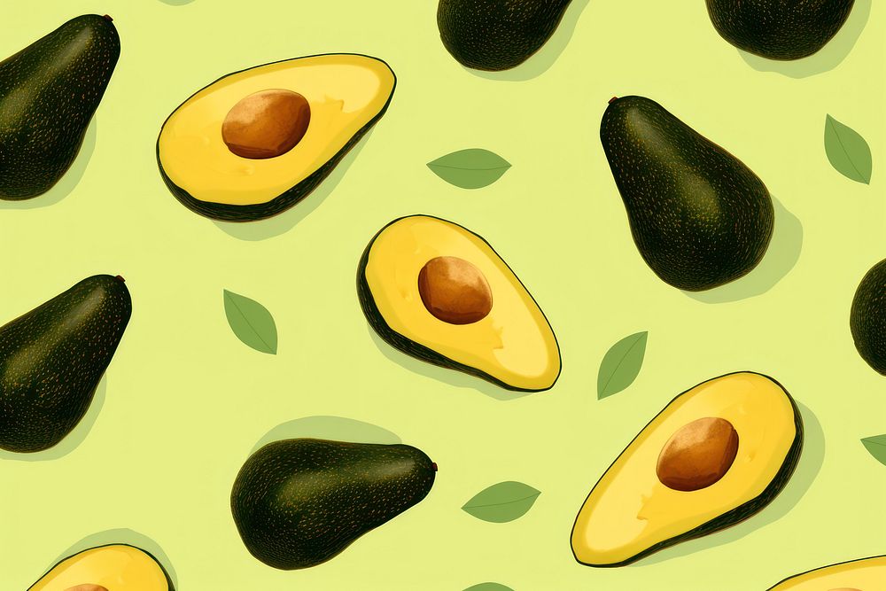 Avocados backgrounds plant food. AI generated Image by rawpixel.