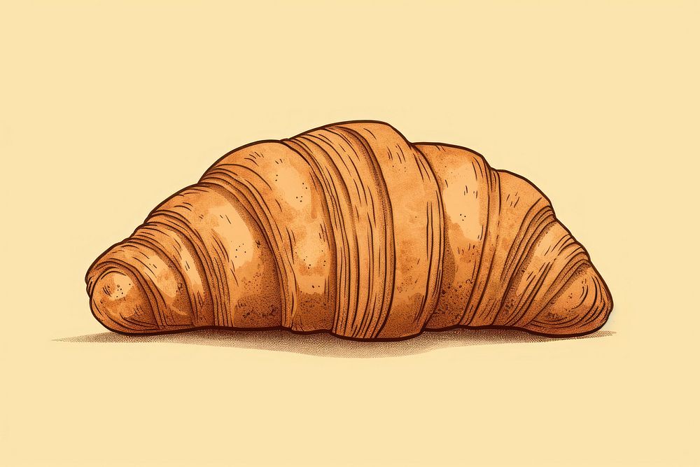 Croissant croissant food viennoiserie. AI generated Image by rawpixel.