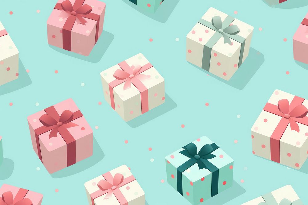 Gift boxes pattern celebration anniversary backgrounds. AI generated Image by rawpixel.
