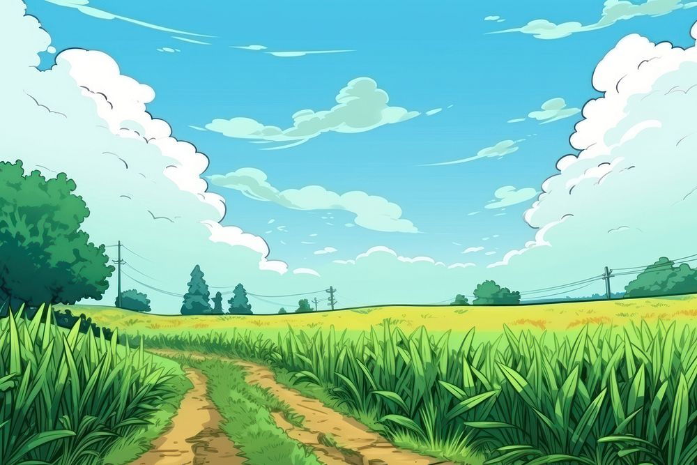 Corn field landscape agriculture backgrounds.