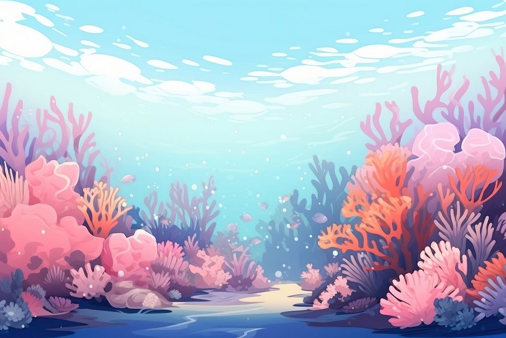 Coral reef backgrounds outdoors nature.