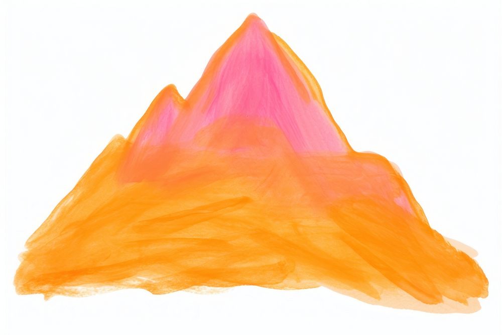 Mountain drawing white background creativity. AI generated Image by rawpixel.