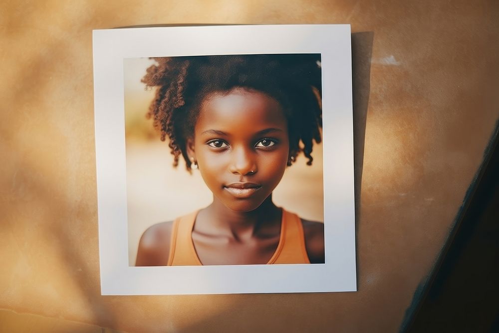 African kid photography portrait hairstyle.