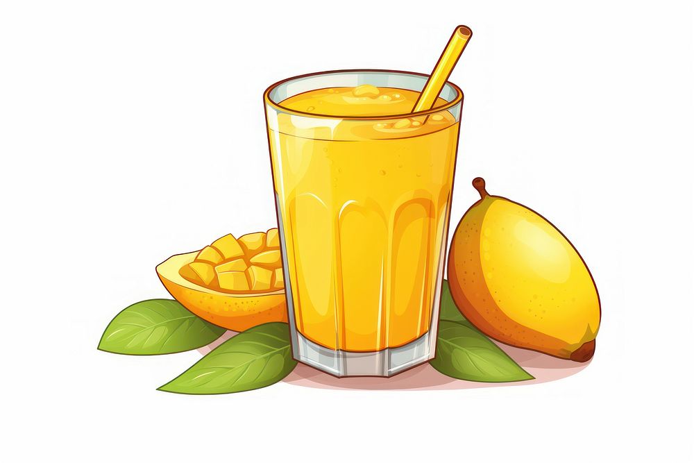 Mango juice fruit drink plant.