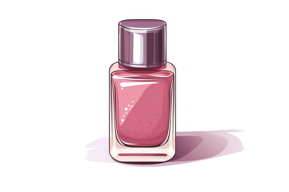 Nail polish cosmetics perfume bottle.