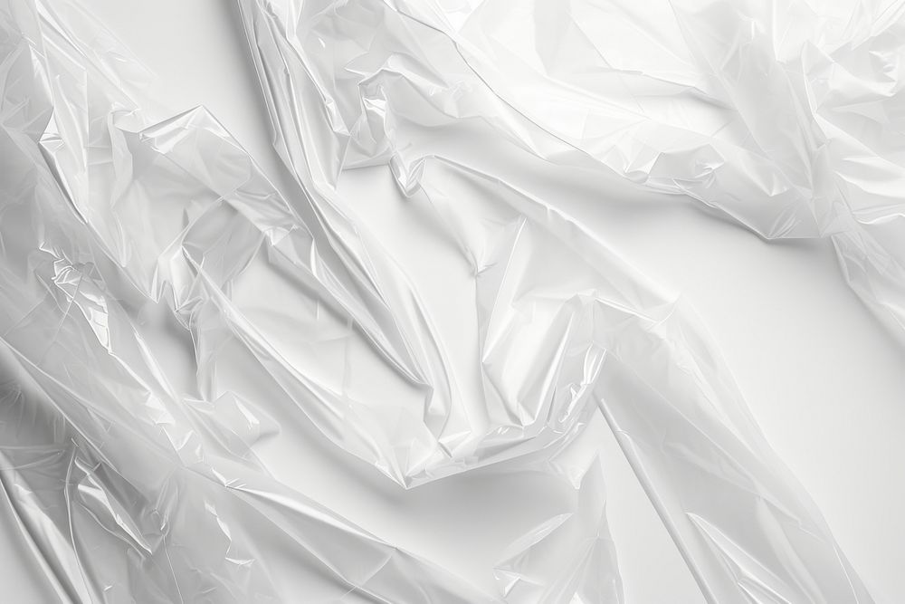 Smooth plastic wrap white backgrounds monochrome.