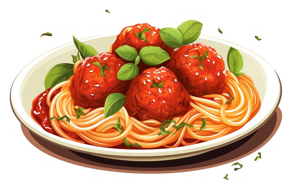 Spagetti meatballs spaghetti pasta food.