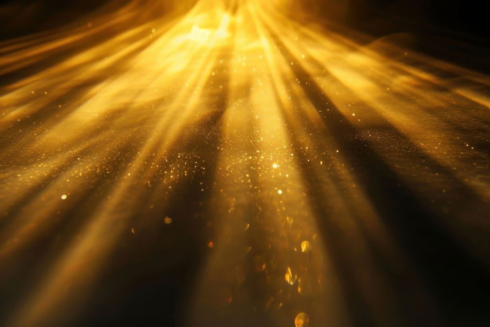 Transparent Gold sunlight reflections backgrounds abstract lighting.