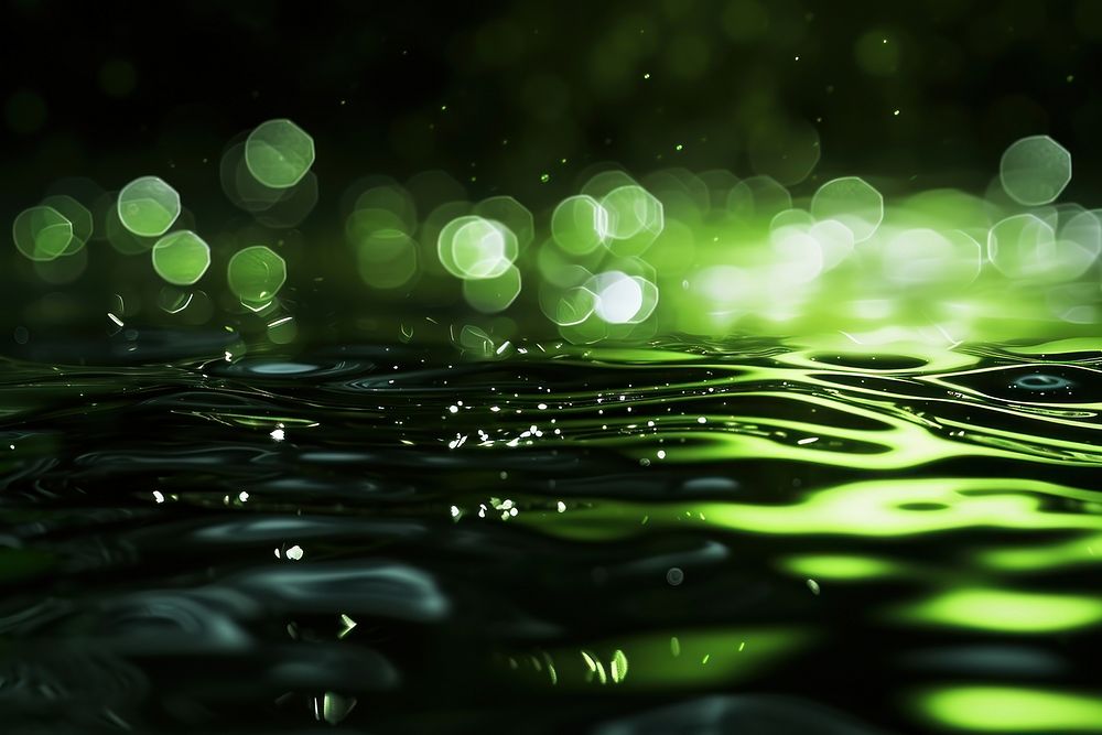 Transparent Green sunlight reflections green backgrounds abstract.