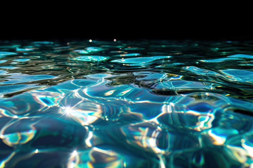 Transparent Pool sunlight reflections backgrounds abstract outdoors.