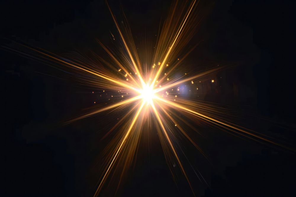 Transparent Star sunlight reflections backgrounds abstract night.