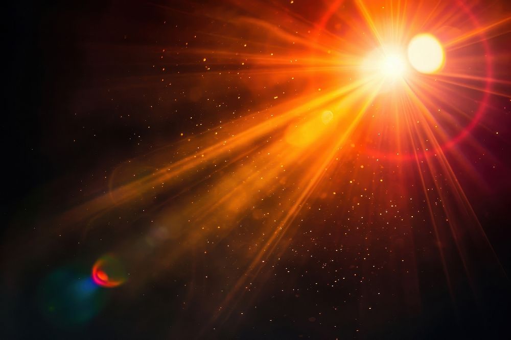 Transparent Sunny sunlight reflections backgrounds astronomy abstract.