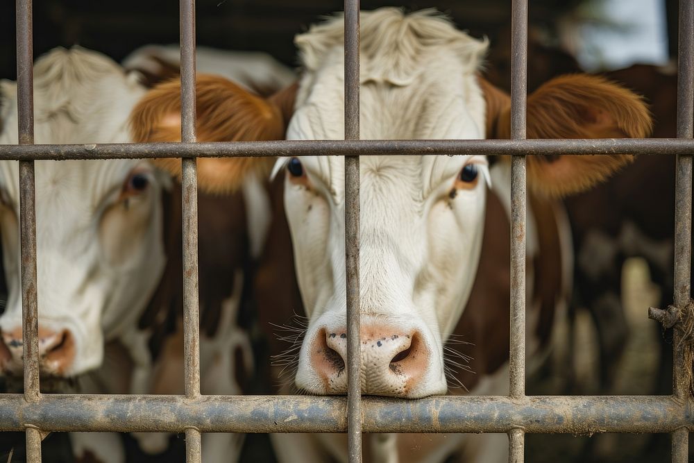 Cows cage livestock mammal animal. | Premium Photo - rawpixel